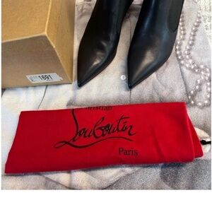 Christian Louboutin Black Heeled Boots